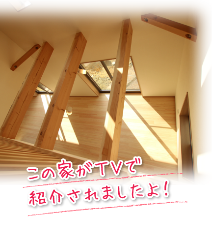 この家がTVで紹介されましたよ!